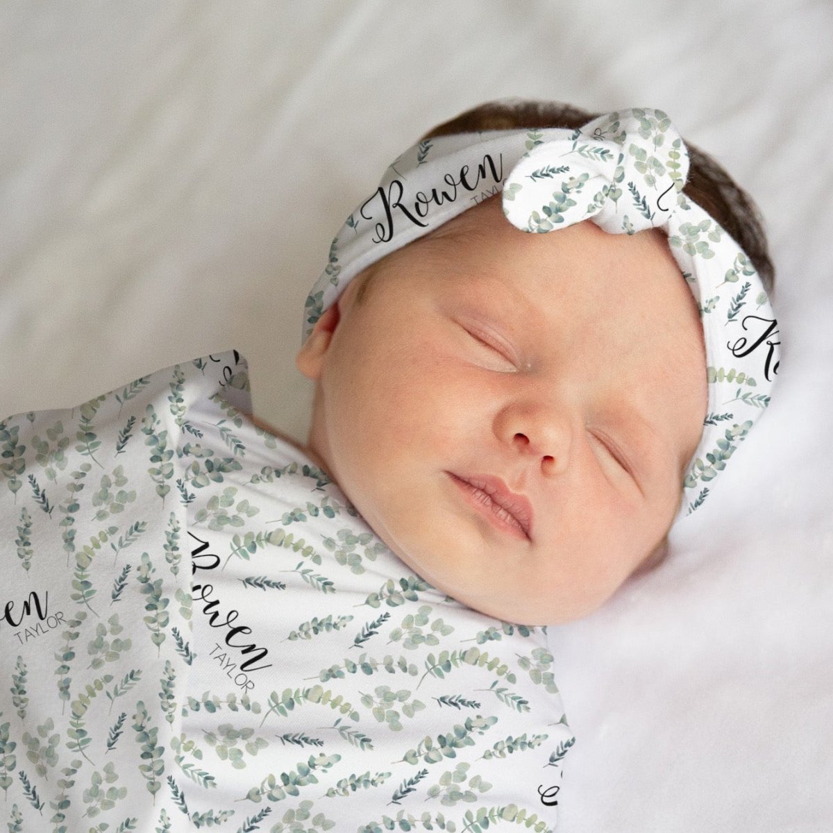 Going Green Personalized Swaddle Blanket Set - gender_boy, gender_girl, gender_neutral