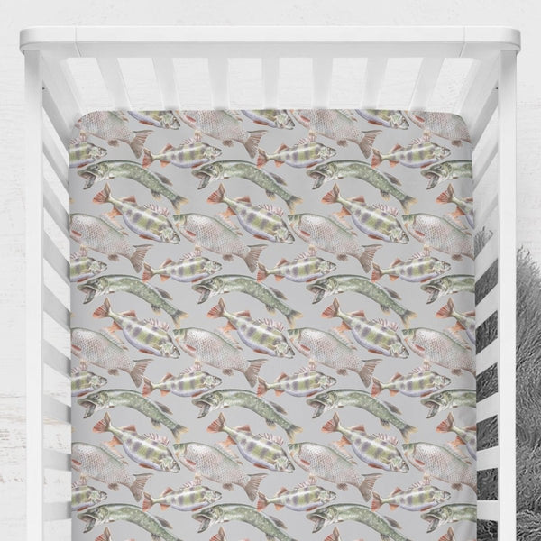 Gone Fishing Crib Sheet