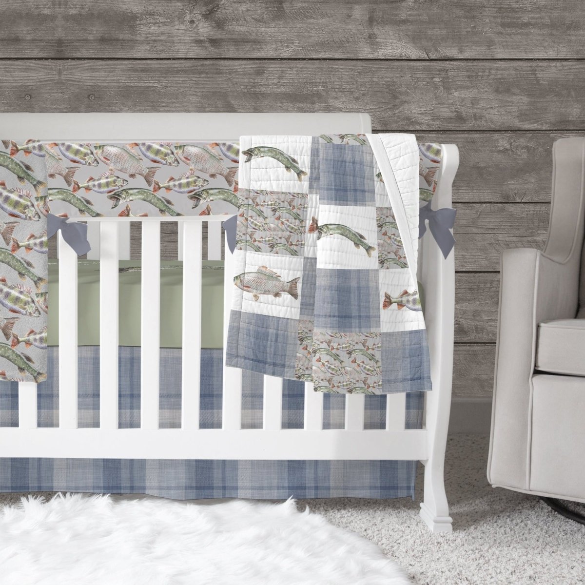 Gone Fishing Nursery Collection : Crib Bedding & Nursery Decor – Modified  Tot