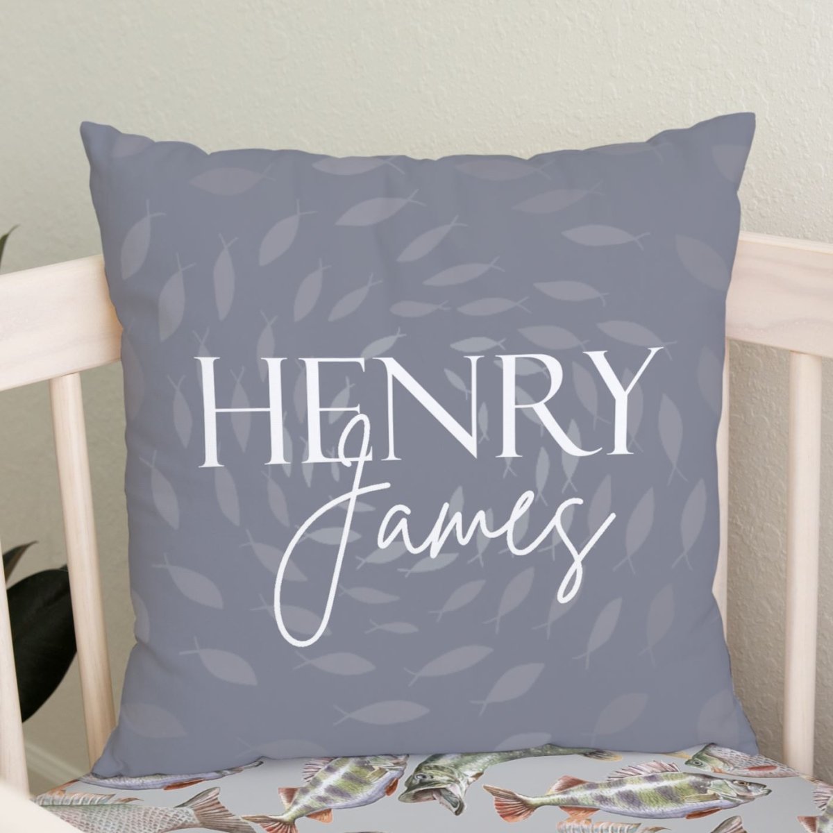 Gone Fishing Personalized Throw Pillow - Throw Pillow