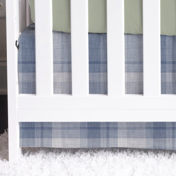 Gone Fishing Plaid Crib Skirt - Crib Skirt