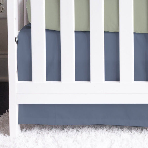 Gone Fishing Solid Crib Skirt - Crib Skirt