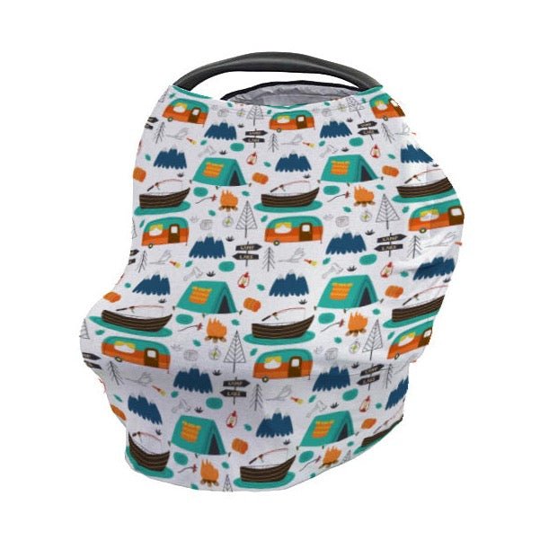 Happy Camper Car Seat Cover - gender_boy, Happy Camper, Theme_Adventure