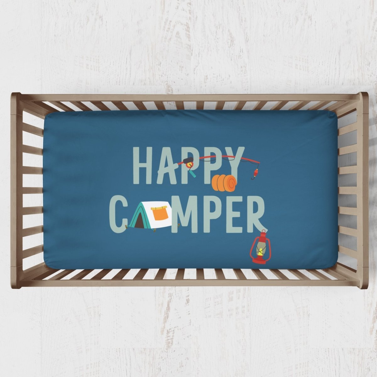 Happy Camper Nursery Collection - Happy Camper, text,