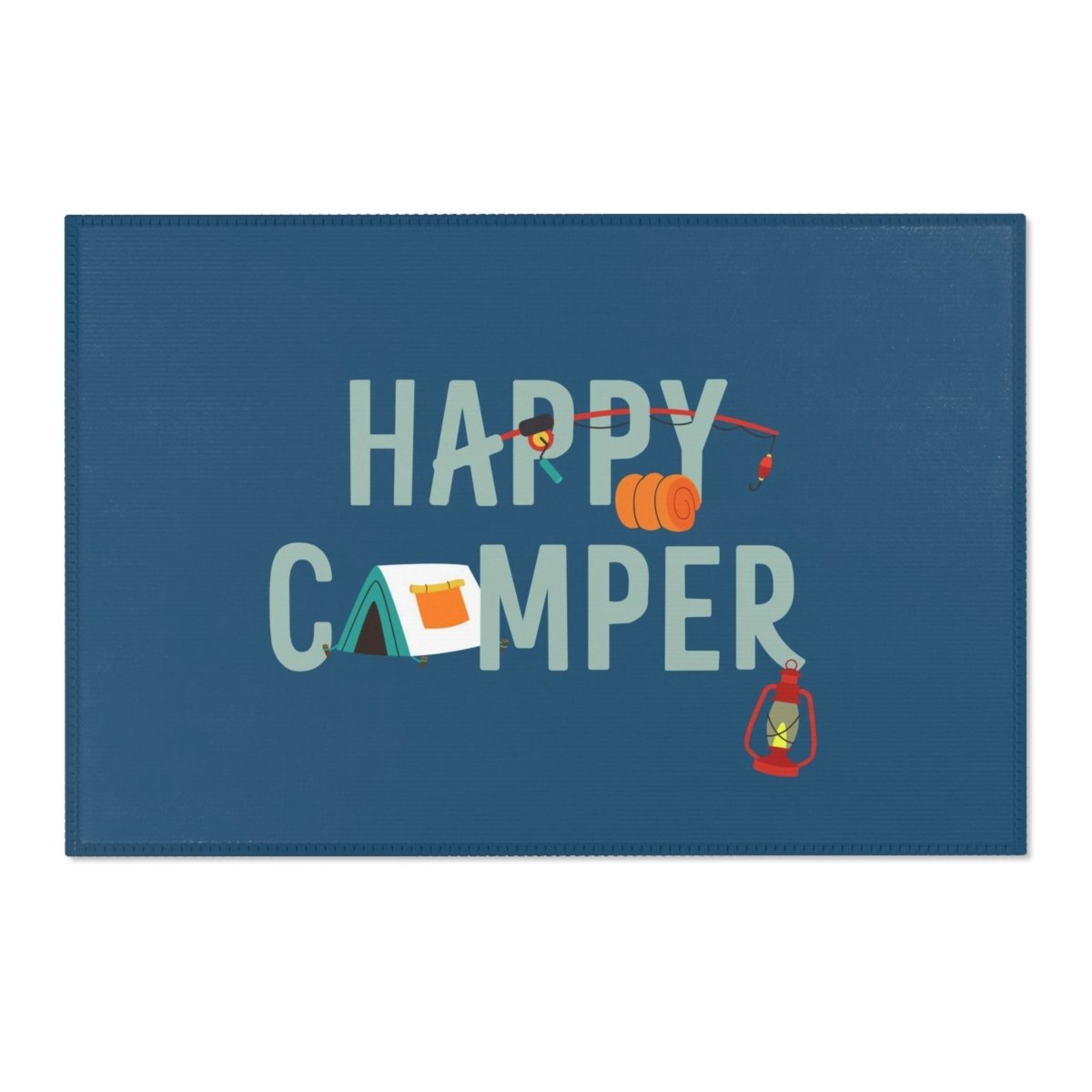 Happy Camper Nursery Rug - gender_boy, Happy Camper, Theme_Woodland