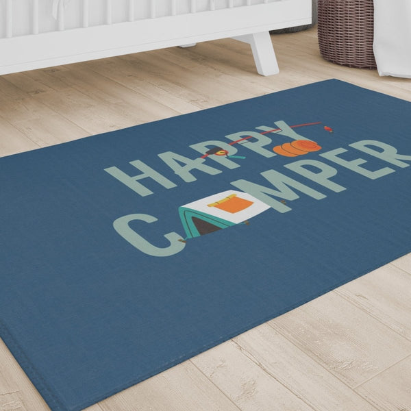 Happy Camper Nursery Rug - gender_boy, Happy Camper, Theme_Woodland