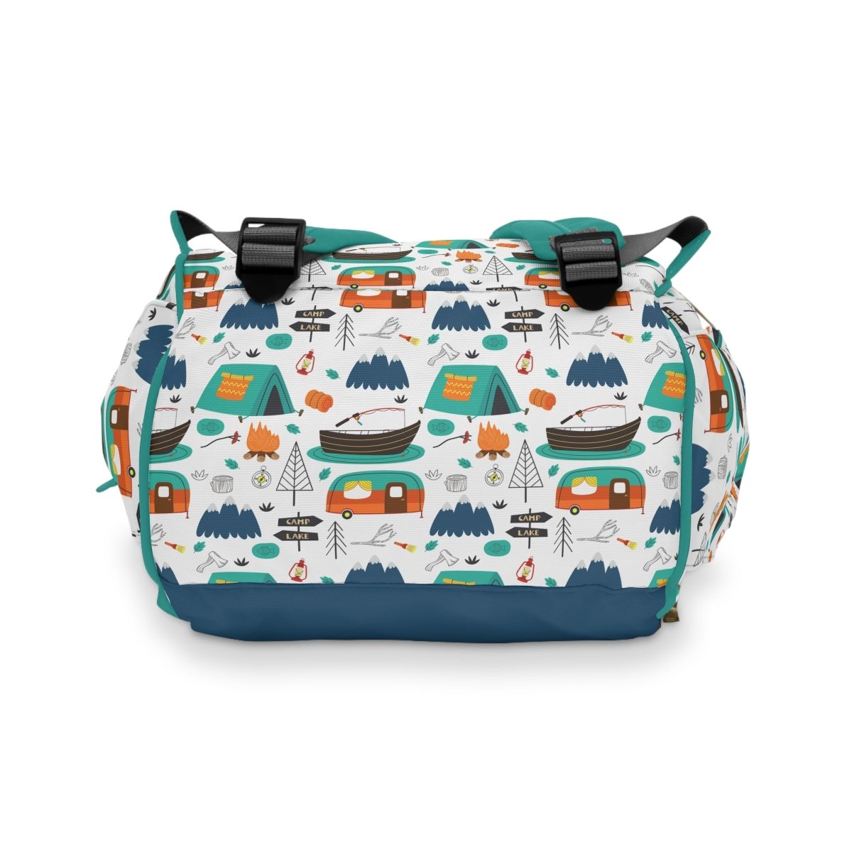 Happy Camper Personalized Backpack Diaper Bag - Diaper Bag