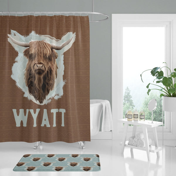 Highland Cow Boy Bathroom Collection