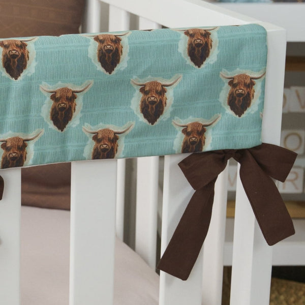 Highland Cow Boy Rail Guards - gender_boy, Highland Cow Boy, Theme_Boho
