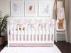 Highland Cow Floral Crib Bedding - gender_girl, Highland Cow Floral, text