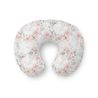 Highland Cow Floral Nursing Pillow Cover - gender_girl, Highland Cow Floral, Theme_Boho