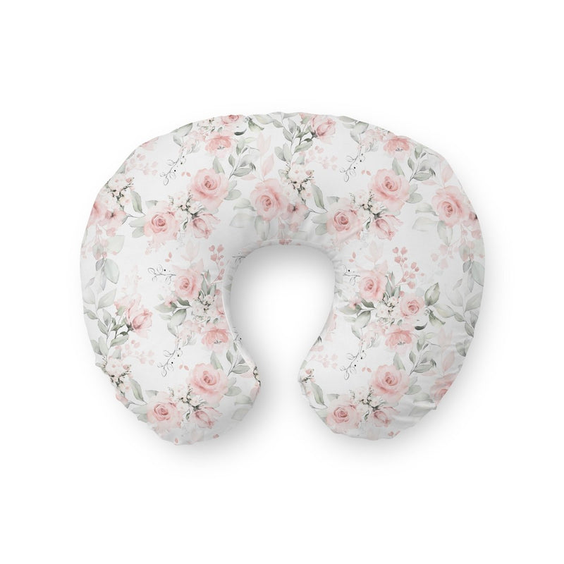 Highland Cow Floral Nursing Pillow Cover - gender_girl, Highland Cow Floral, Theme_Boho