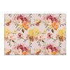 Highland Cow Wildflower Nursery Rug - gender_girl, Highland Cow Wildflower, text