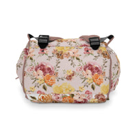 Highland Cow Wildflower Personalized Backpack Diaper Bag - gender_girl, Highland Cow Wildflower, text