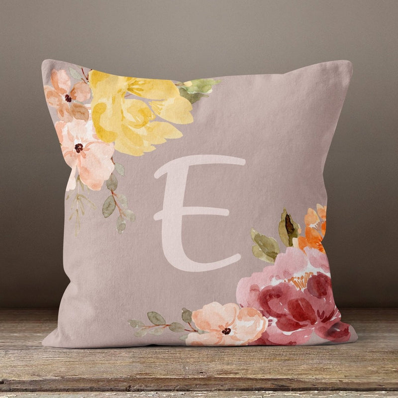Highland Cow Wildflower Personalized Throw Pillow - gender_girl, Highland Cow Wildflower, text