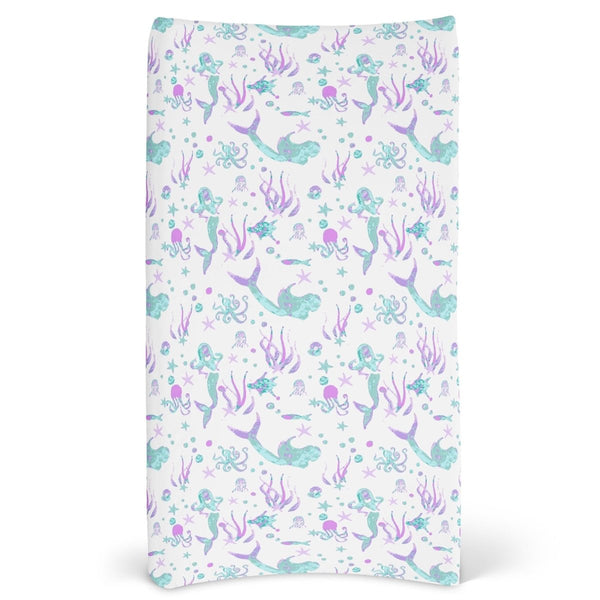 Jewel Mermaids Changing Pad Cover - gender_girl, Jewel Mermaids, Theme_Ocean