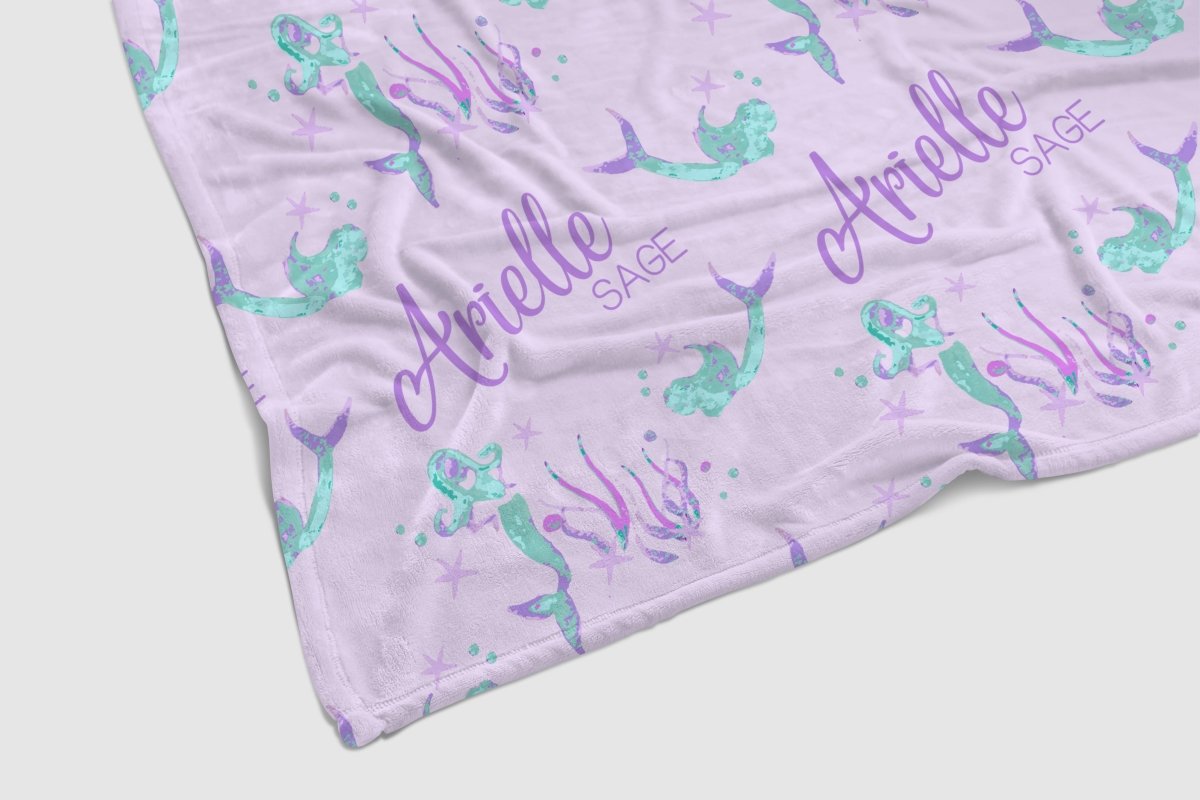 Jewel Mermaids Personalized Baby Blanket - gender_girl, Jewel Mermaid, Jewel Mermaids