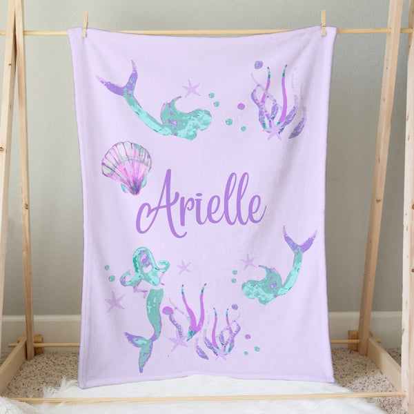Jewel Mermaids Personalized Minky Blanket - gender_girl, Jewel Mermaid, Jewel Mermaids