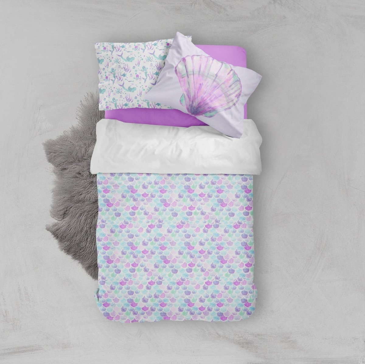 Jewel Mermaids Scales Kids Bedding Set (Comforter or Duvet Cover) - gender_girl, Jewel Mermaid, Jewel Mermaids