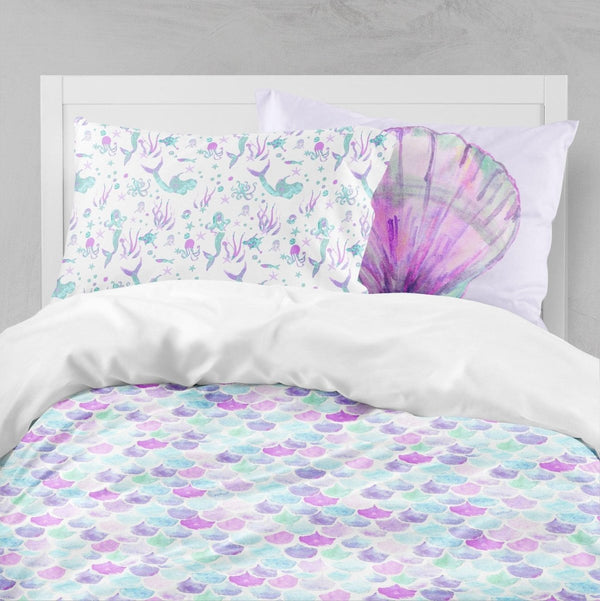 Jewel Mermaids Scales Kids Bedding Set (Comforter or Duvet Cover) - gender_girl, Jewel Mermaid, Jewel Mermaids
