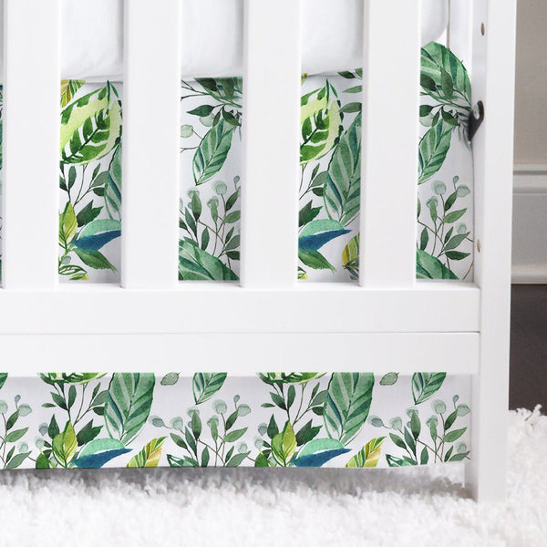 Leafy Jungle Crib Skirt - gender_boy, Leafy Jungle, Theme_Jungle