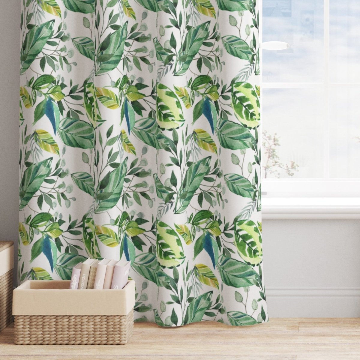 Leafy Jungle Curtain Panel - gender_boy, Leafy Jungle, Theme_Jungle