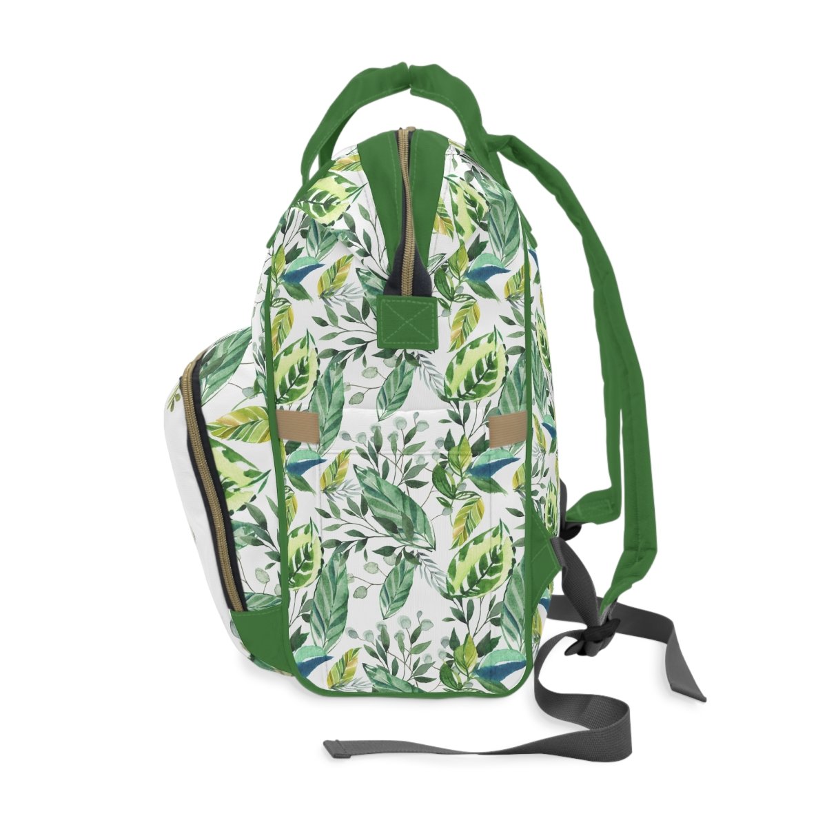 Leafy Jungle Personalized Backpack Diaper Bag - gender_boy, Leafy Jungle, text