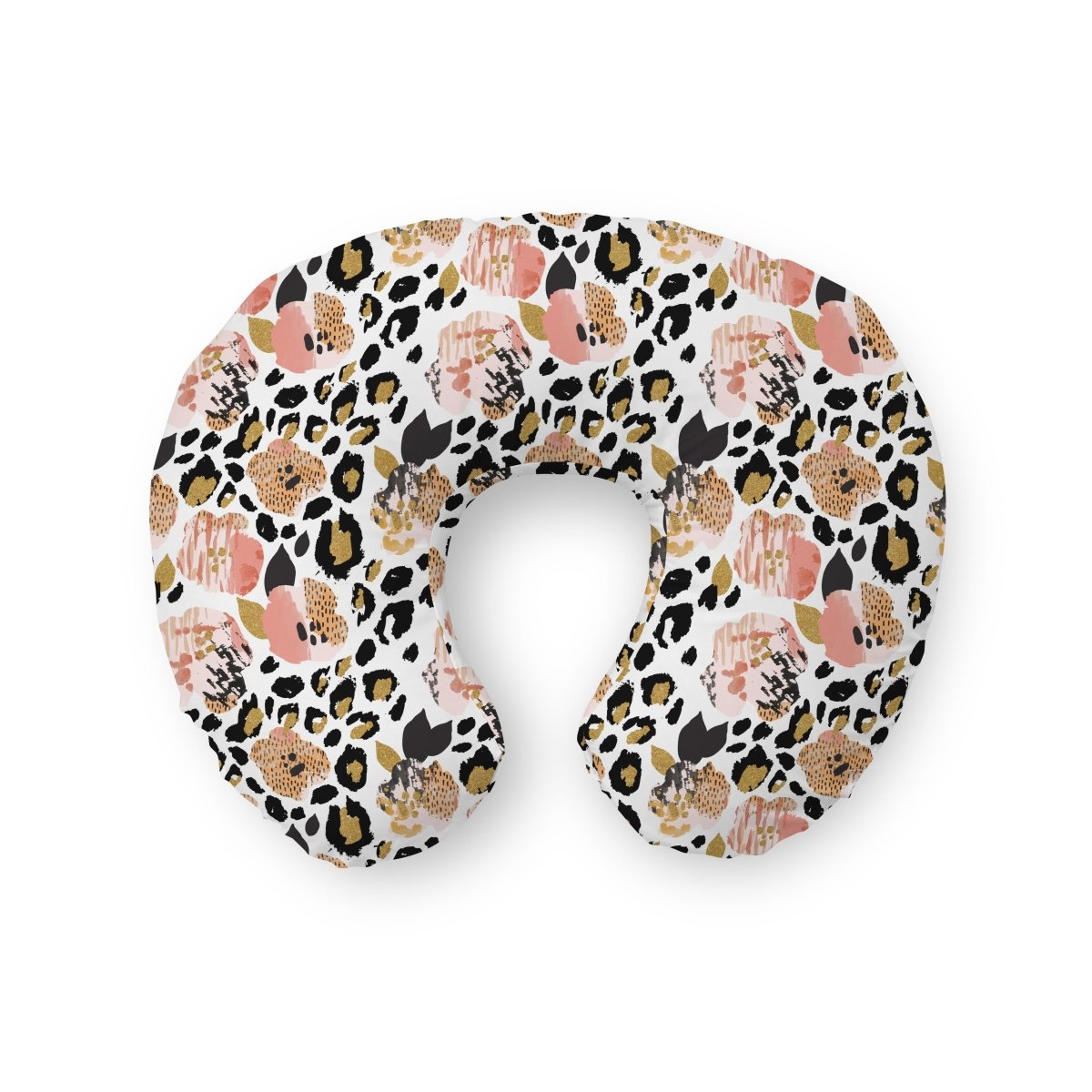 Leopard Love Nursing Pillow Cover - gender_girl, Leopard Love, Theme_Floral
