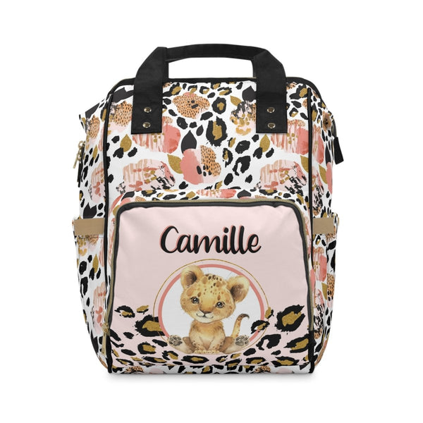 Leopard Love Personalized Backpack Diaper Bag - Backpack