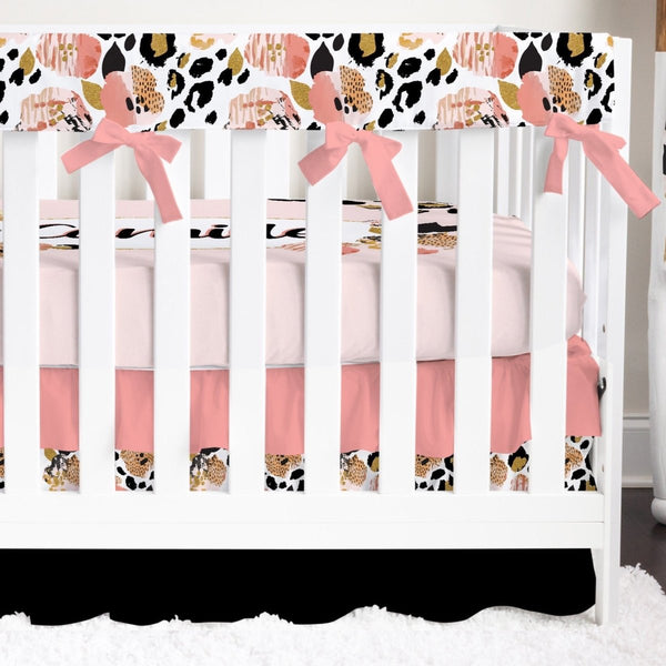 Leopard Love Ruffled Crib Bedding - Crib Bedding Sets