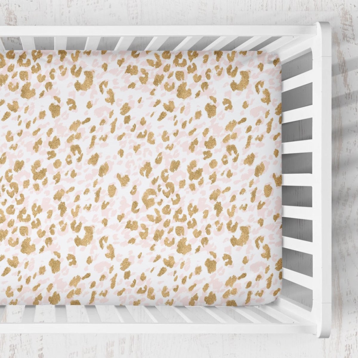 Leopard Love Spots Crib Sheet - gender_girl, Theme_Floral, Theme_Jungle