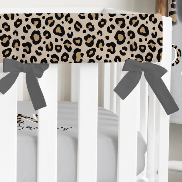 Leopard Rainbow Crib Rail Guards - Rail Guards