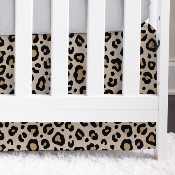 Leopard Rainbow Crib Skirt - gender_boy, gender_girl, gender_neutral