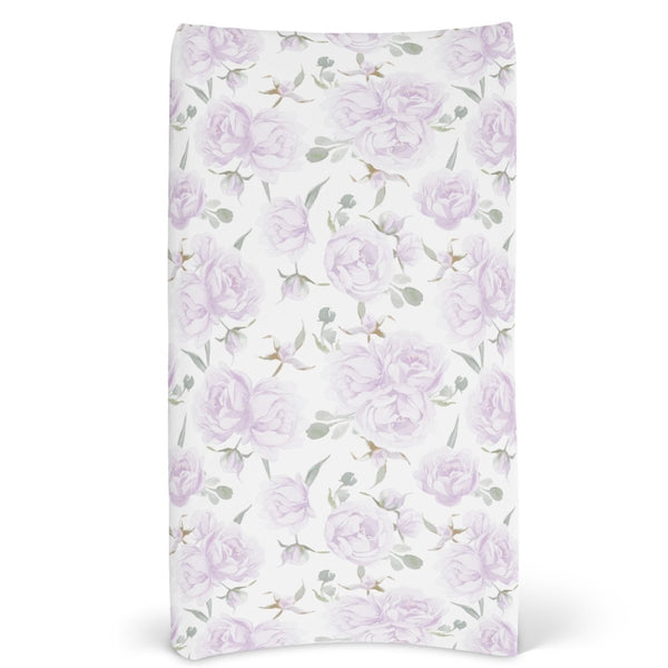 Lovely Lavender Changing Pad Cover - gender_girl, Lovely Lavender, Theme_Floral