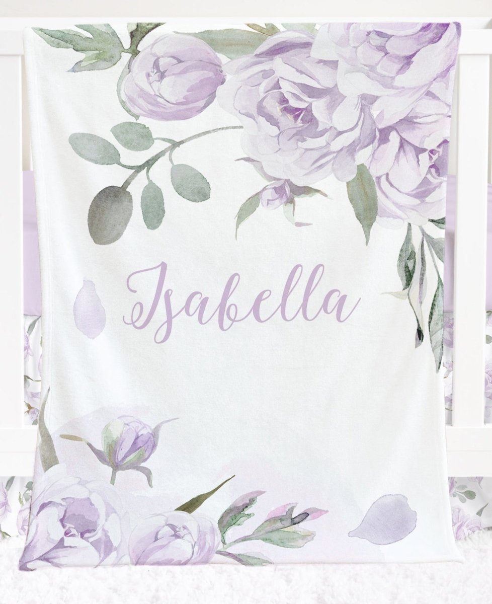 Lovely Lavender Crib Bedding - gender_girl, Lovely Lavender, text