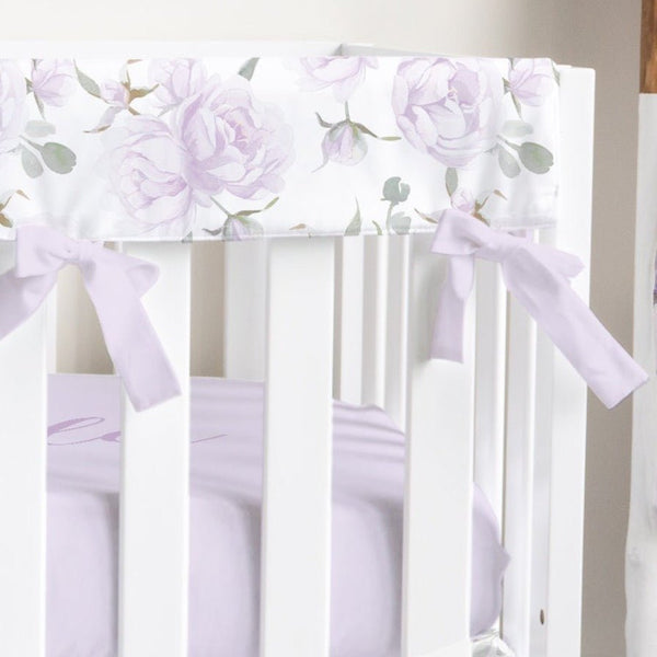 Lovely Lavender Crib Rail Guards - gender_girl, Lovely Lavender, Theme_Floral