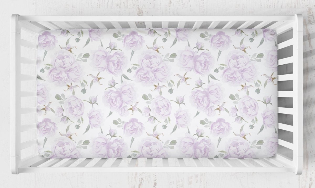 Lovely Lavender Crib Sheet - gender_girl, Theme_Floral,