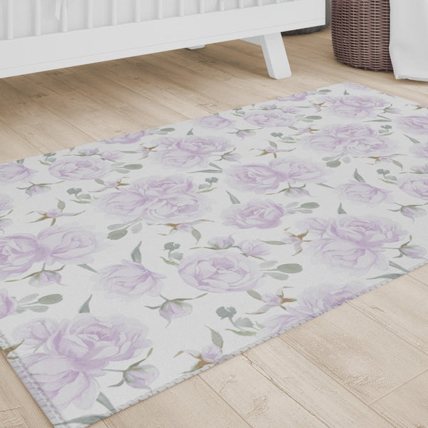 Lovely Lavender Nursery Rug - gender_girl, Lovely Lavender, Theme_Floral