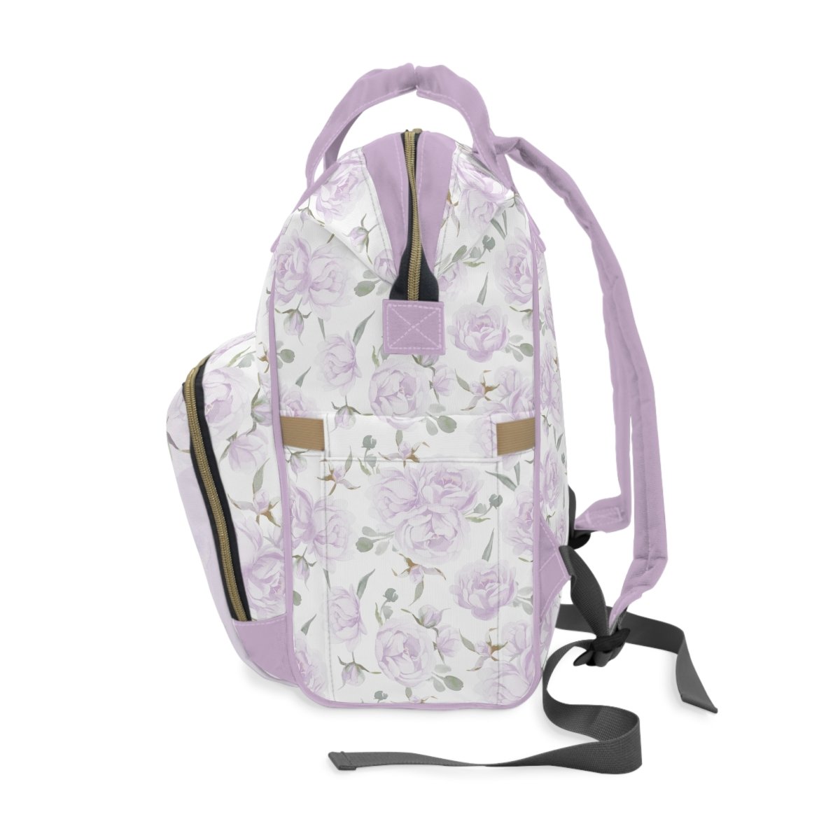 Lovely Lavender Personalized Backpack Diaper Bag - gender_girl, Lovely Lavender, text