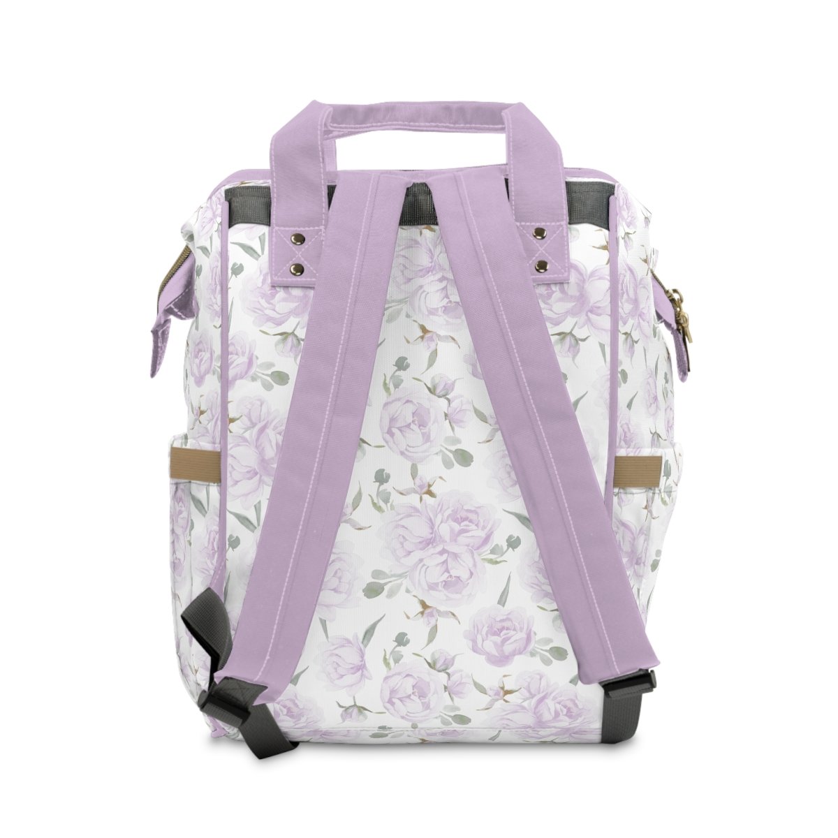 Lovely Lavender Personalized Backpack Diaper Bag - Backpack