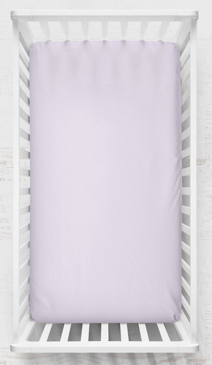 Lovely Lavender Solid Crib Sheet - gender_girl, Theme_Floral, Theme_Solid