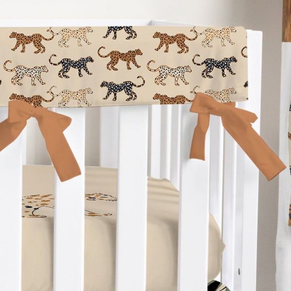 Luxe Cheetah Crib Rail Guards - Rail Guards