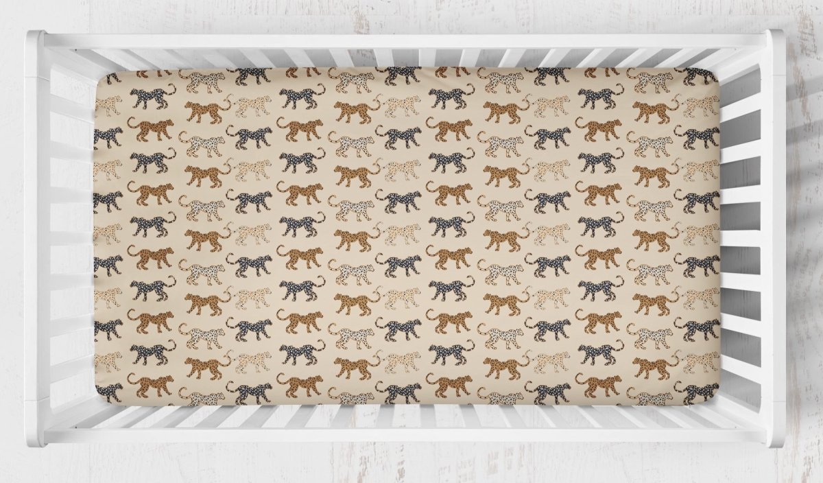 Cheetah crib on sale sheet