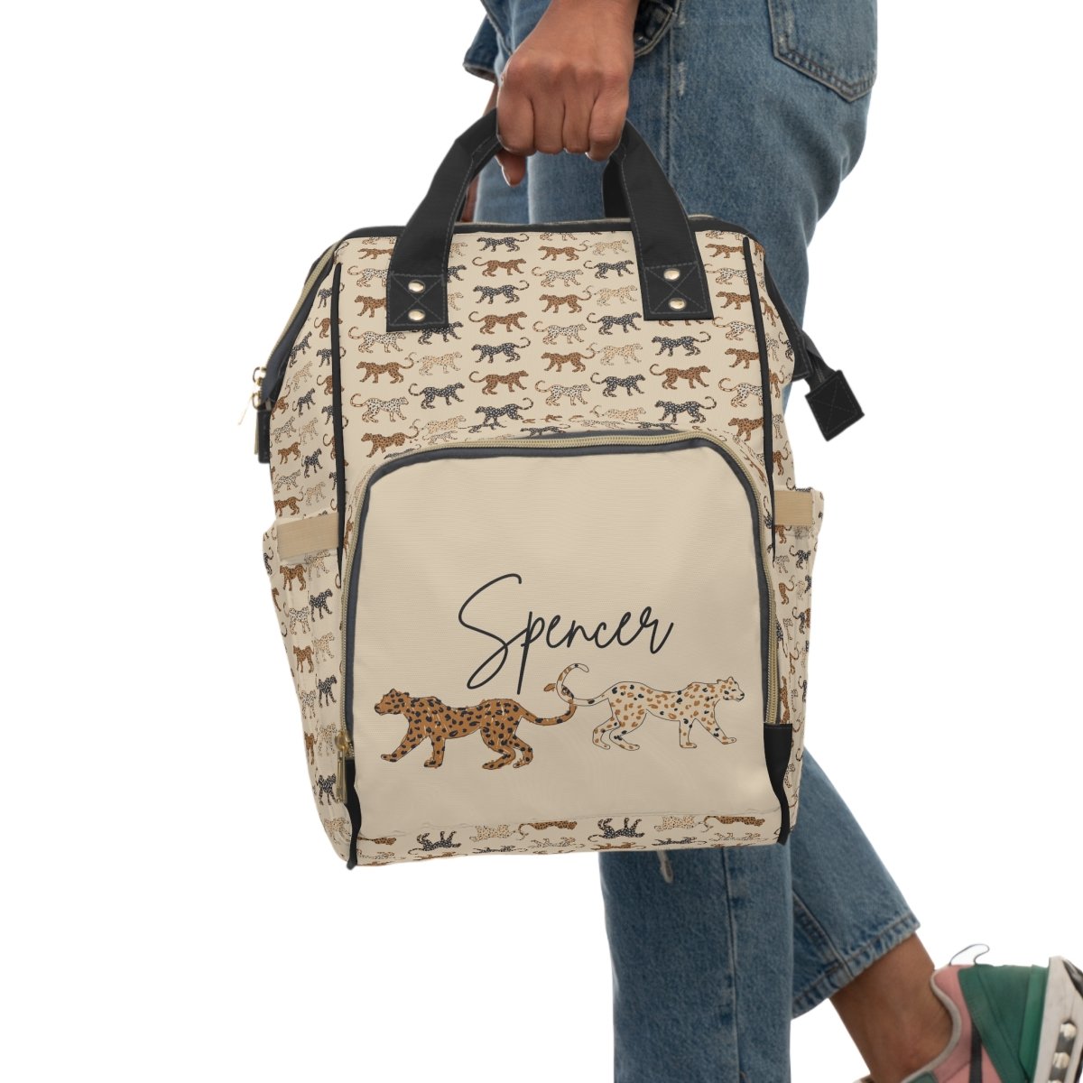 Luxe Cheetah Personalized Backpack Diaper Bag - gender_boy, gender_neutral, Luxe Leopard