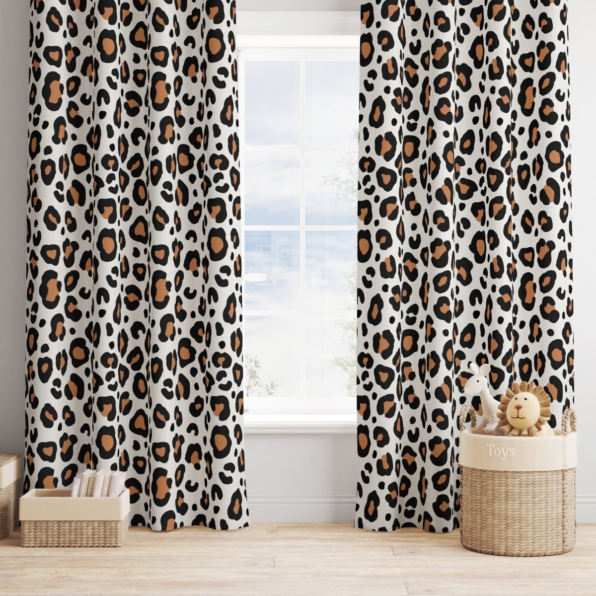Luxe Leopard Curtain Panel - gender_boy, gender_neutral, Luxe Leopard