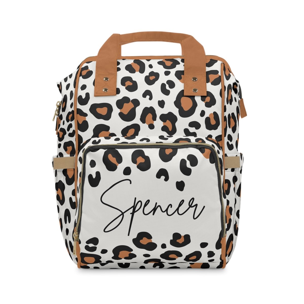 Luxe Leopard Personalized Backpack Diaper Bag - gender_boy, gender_neutral, Luxe Leopard