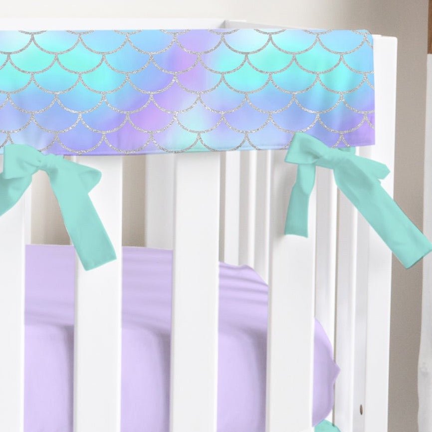 Mermaid Love Scales Crib Rail Guards - Rail Guards