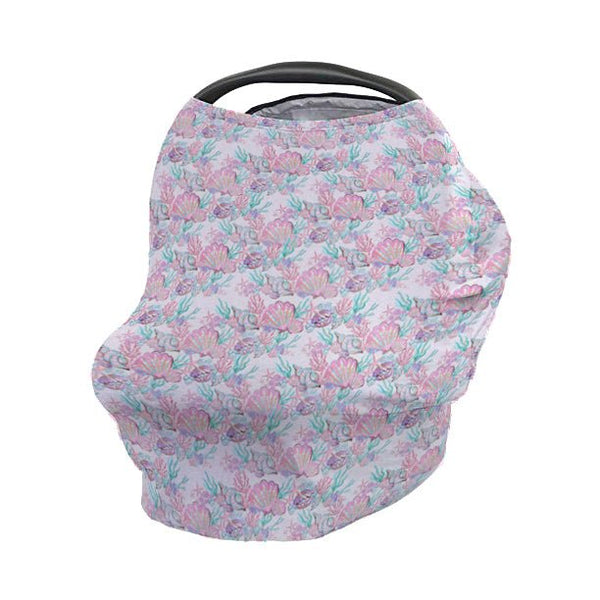 Mermaid Seashells Car Seat Cover - gender_girl, Mermaid Seashells, Theme_Ocean