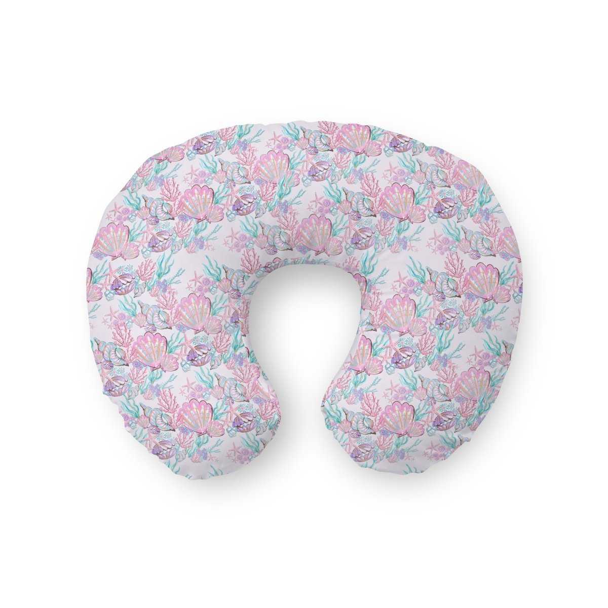 Mermaid Seashells Nursing Pillow Cover - gender_girl, Mermaid Seashells, Theme_Ocean