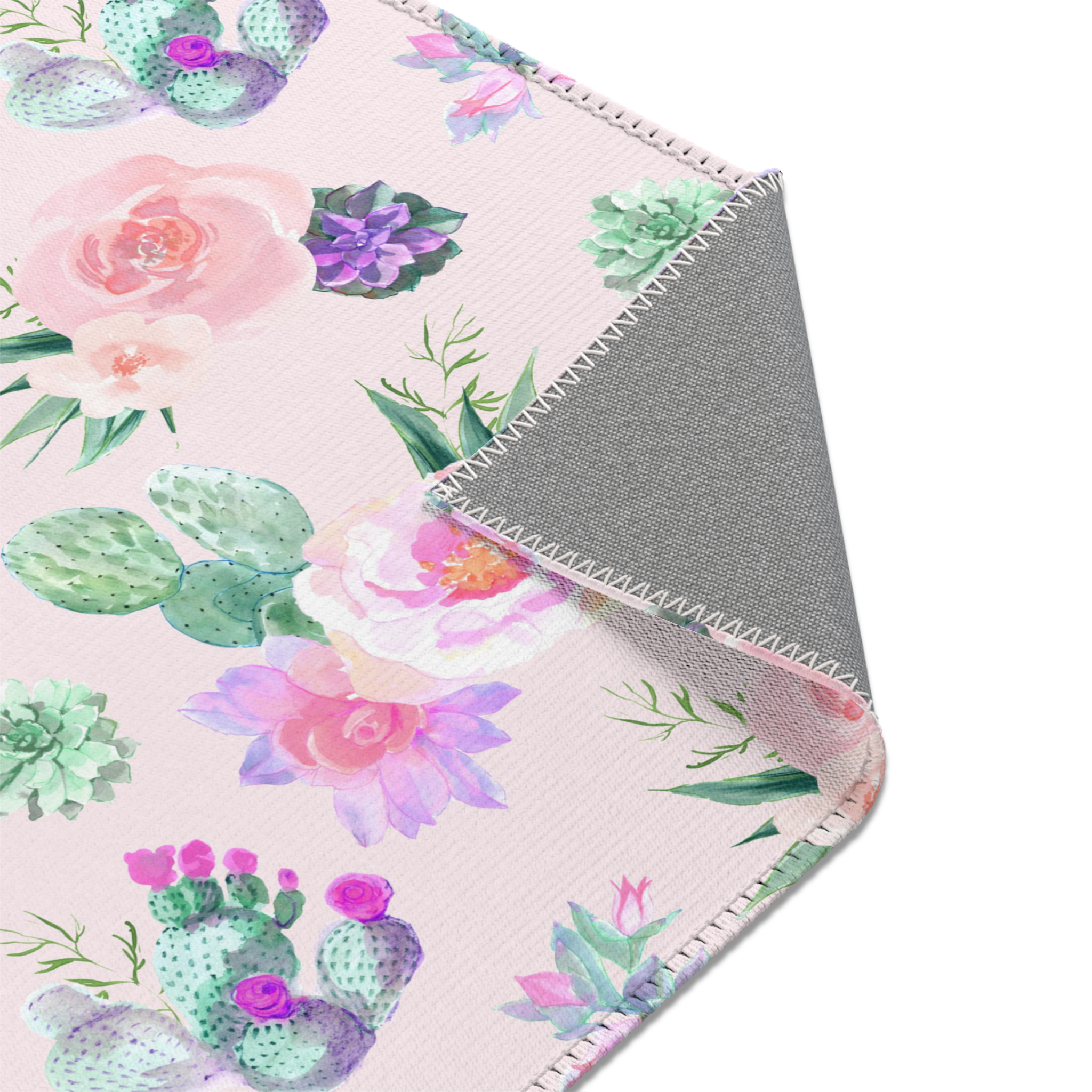 Cactus Floral Nursery Rug - Cactus Floral, gender_girl, Theme_Floral